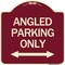 Signmission Angle Parking W/ Bidirectional Arrow Heavy-Gauge Aluminum Sign, 18" x 18", BU-1818-24345 A-DES-BU-1818-24345 - alternate 1